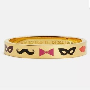 Kate spade mustache,bow and glasses bangle